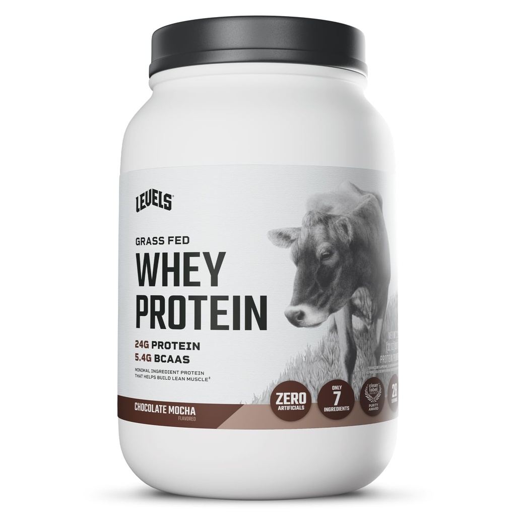 수준 잔디 페더럴 익스프레스 호이 단백질 분말, 인공 없음, 단백질의 24G, 초콜렛 Mocha, 2LB
