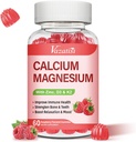 비타민 D3 & K2를 가진 칼슘 마그네슘 아연 Gummies, Immune와 Calm Mood를 위한 높은 흡수 마그네슘 Glycinate 칼륨, 딸기 풍미 60 Gummies