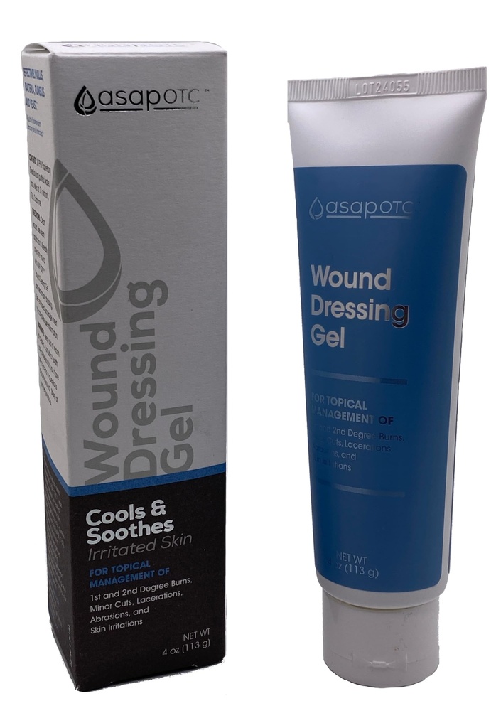 ASAP OTC Wound Dressing Gel by American Biotech Labs | SilverSol Ag4O4 24 ppm 치유 & Soothing Gel | 4 Oz