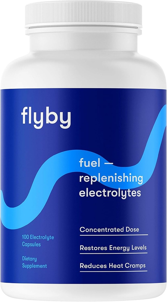 Flyby Electrolyte 보충 정제 - 알약 & 급속한 Rehydration, 회복, Keto & 크림을 위한 캡슐 - 소금, 마그네슘, 칼륨, 나트륨 - Paleo, Keto & Vegan 친절한 - 100개의 캡슐