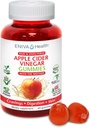 Eniva Health Apple Cider Vinegar Gourmet Gummy Vitamins 60 Ct USDA 유기농 ACV Vegan Gluten 어머니 B9 B12 Beetroot Pomegranate Energy Curb Cravings Detox Cleanse Immunity가있는 무료 비 GMO