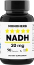 MONOHERB NADH 20 mg - 90 채식 캡슐 - 감소 된 니코틴 아데닌 Dinucleotide 보충