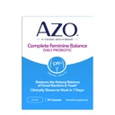 AZO는 여성을 위한 Feminine 균형 매일 질 Probiotics를 완료합니다, 질 건강을 보호하는 것을 돕기 위하여 임상으로 입증해, 균형 PH 및 효모, 30 조사를 돕습니다
