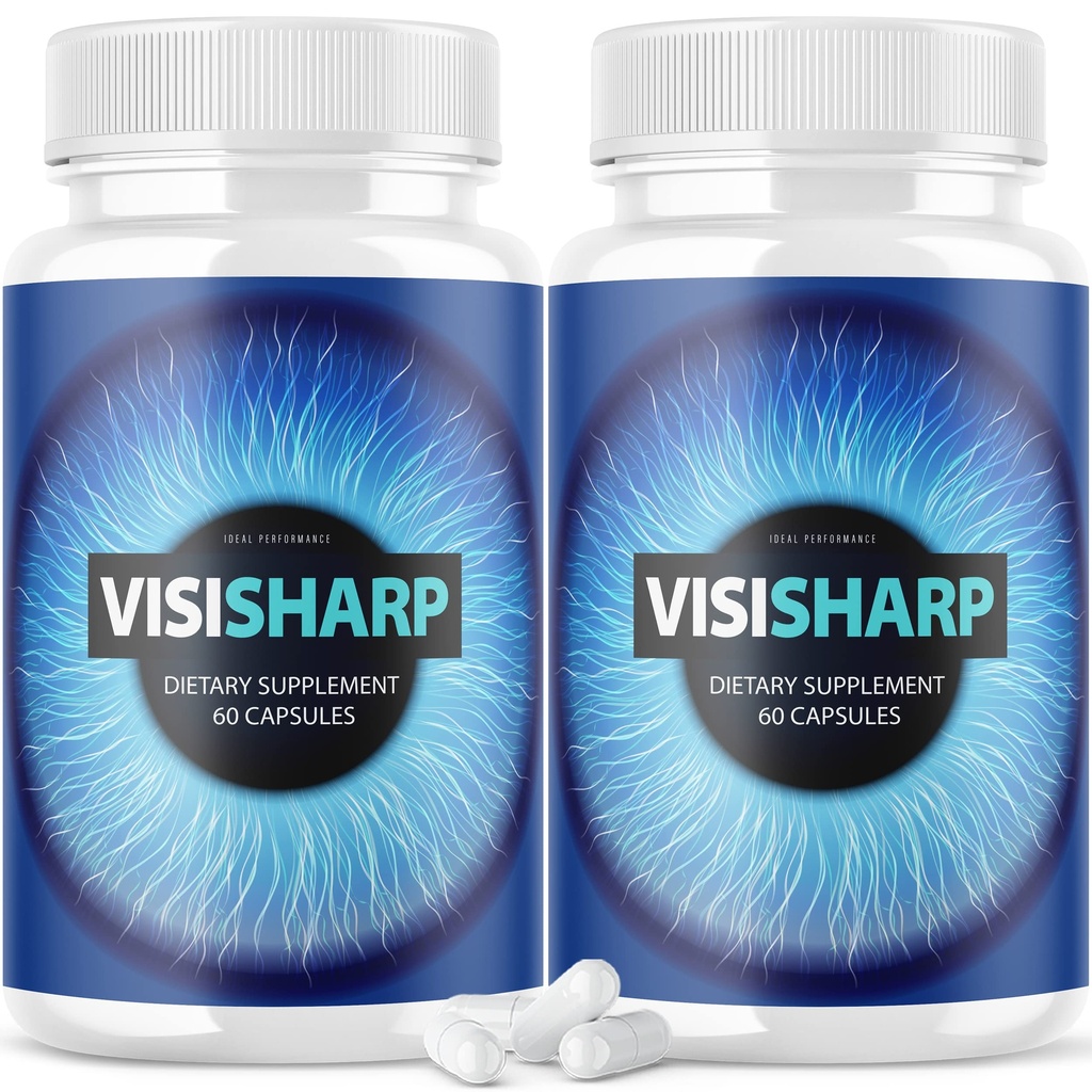 (2개의 팩) Visisharp 눈 건강 공식을 위한 눈 약 Visi 샤프 보충교재 (120의 캡슐)
