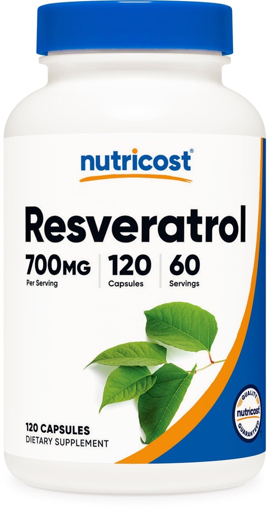 Nutricost Resveratrol 700mg, 120 캡슐 - 채식, 글루텐 무료, 비 GMO