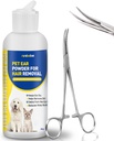 개를 위한 귀 분말은, 5.5 인치 Tweezers를 가진 다이오드 귀 감염 처리, Removal 귀 머리 분말, Sothes Itchy 귀 & Relieve Scratching를 구부렸습니다