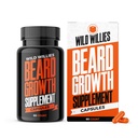 Wild Willies Beard Growth Vitamin - Natural BioSitol ASX Complex Beard Growth Supplements for Men - 60 캡슐 안티 탈모 알약 - Fuller Thicker Beard Support에 대한 보충, Itchiness 방지