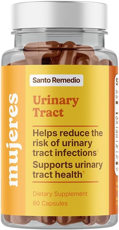 Santo Remedio Urinary Tract, Dietary Supplement, 도움 감소 Urinary Tract 감염, Cranberry, Probiotics 및 효소, 임상적으로 입증 된 성분, Non-GMO, 30 서빙