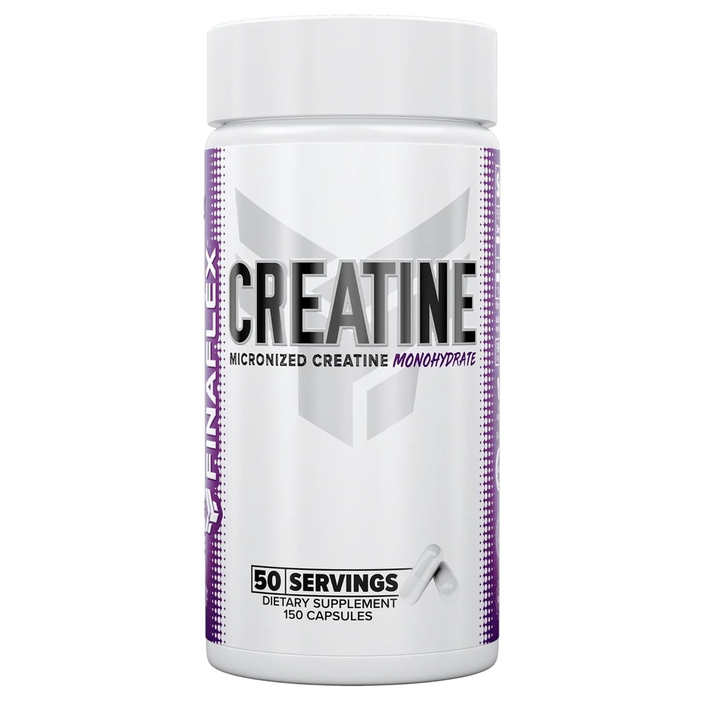 FINAFLEX Pure CREATINE - 150 캡슐 - Muscular Strength, Size & Performance - 100 % 순수, Micronized Creatine Monohydrate - NSF 인증 - 50 서빙