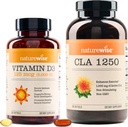 NatureWise 비타민 D3 5000iu (125 mcg) 1 년 공급 CLA 1250 자연적인 운동 증진