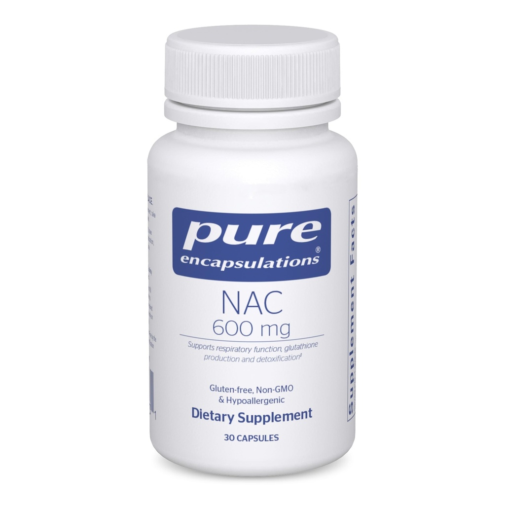 순수한 캡슐에 넣기 NAC 600 mg - Lung 건강 & 면역 지원, Liver 지원 & 산화 방지제*를 위한 N 아세틸 Cysteine NAC 보충교재 - Freeform N 아세틸 L-Cysteine - 30의 캡슐에 넣기