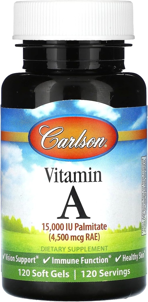 Carlson Labs 비타민 A Palmitate, 15000 IU, 120 Softgels