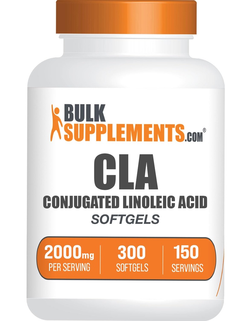 BulkSupplements.com Conjugated Linoleic Acid Softgels - CLA 보충제, CLA 2000mg, CLA Safflower 캡슐, CLA 알약 - 봉사 당 2 CLA Softgels, 150 일 공급, 300 Softgels