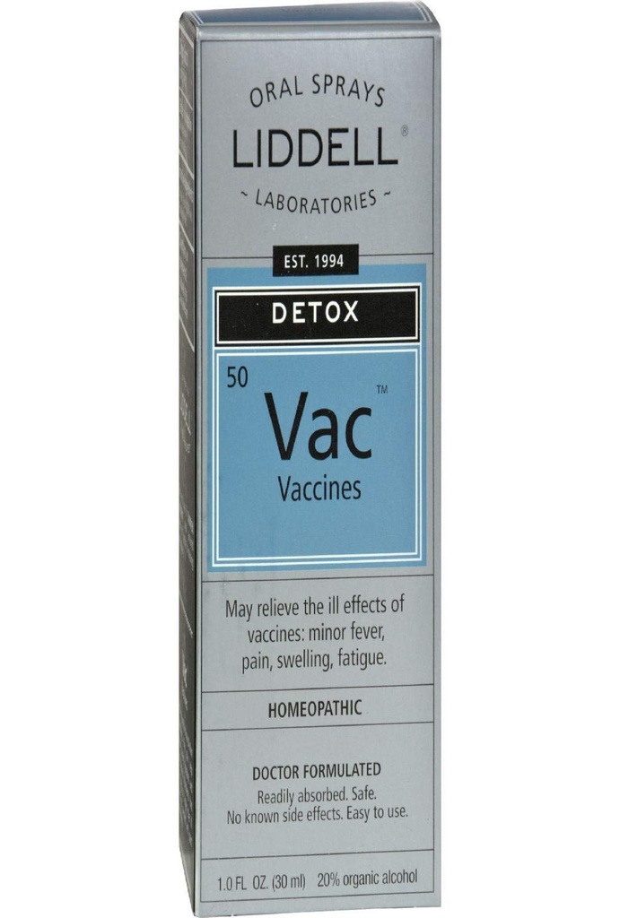 Liddell Homeopathic Vaccine Detox 구두 하락 - 1개 Oz