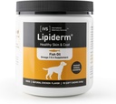 새로운 국제 수의학 IVS Lipiderm 피부와 외투 물고기 기름 오메가 3와 6개의 규정식 보충교재 개, 미국에서 만드는 (Soft Chews, 90 조사)