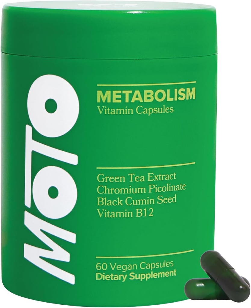 O Positiv Moto Women's Metabolism Support - 에너지, 커브 크레이빙, 건강한 대사 - 채식 캡슐, 30 서빙