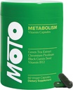 O Positiv Moto Women's Metabolism Support - 에너지, 커브 크레이빙, 건강한 대사 - 채식 캡슐, 30 서빙