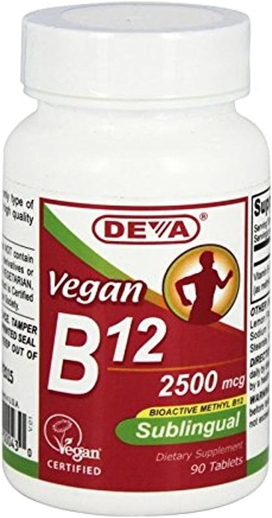 Deva Vegan 비타민 B12 하위 언어, 90 조사