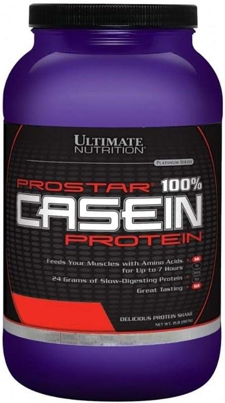 궁극적 인 영양 Prostar Micellar 및 Hydrolyzed Casein Protein Powder - BCAAs, 2 파운드, 초콜릿과 함께 지방 무료 Overnight 근육 성장 및 회복
