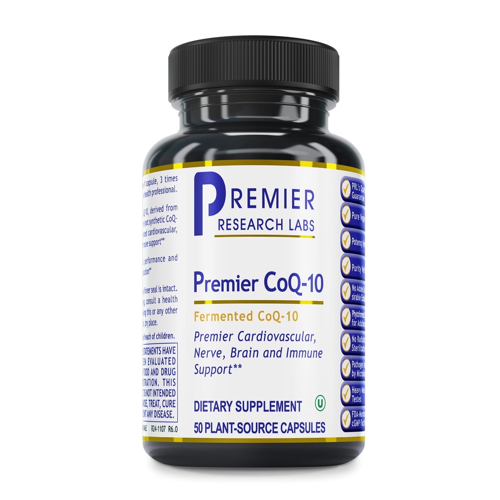 양자 영양 연구소 CoQ-10 Qultured - Coenzyme Q10, Co Q 10 보충교재, 심장 건강, Nerve 및 면역 지원, 빨간 조류를 가진 Ubiquinol Co 효소 Q-10 - 60 채식주의자 캡슐
