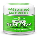 Miracle Nerve Cream - 최대 강도 - 신경병 장애 완화를위한 심황 및 Arnica 혼합 - MSM, B6, E - 미국에서 만든 Soothing Foot & Hand Formula