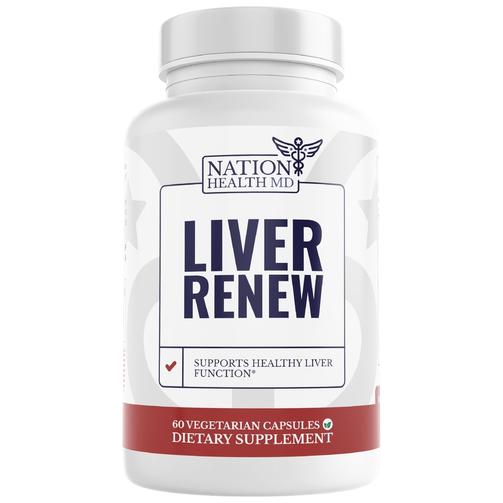 Liver Renew - Liver Cleanse Detox & Repair - Artichoke Extract, Milk Thisle, Dandelion 및 Turmeric과 함께 라이브 지원 보충 (1 병)