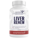 Liver Renew - Liver Cleanse Detox & Repair - Artichoke Extract, Milk Thisle, Dandelion 및 Turmeric과 함께 라이브 지원 보충 (1 병)