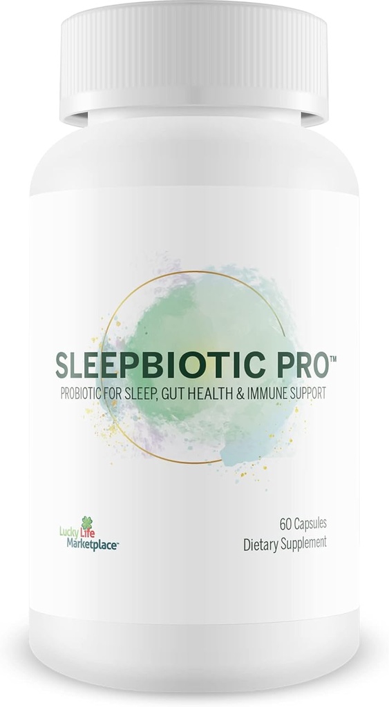 Sleepbiotic Pro - Multi-Strain Probiotic Sleep Support - Aid Gut Health & Immune Support - 프리미엄 프로바이오틱스로 Relaxation & Sleep Quality 촉진 - Lactobacillus & Bifidobacterium - 40억 CFU