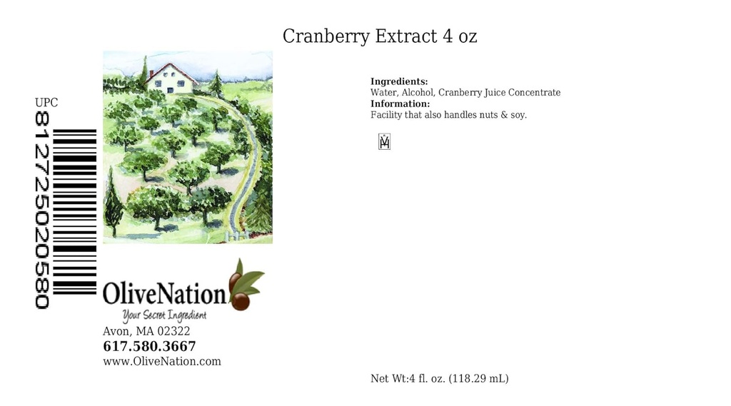 OliveNation Cranberry Extract - 4 온스 - 머핀, 소스 및 드레싱에 크랜베리의 풍부한 맛을 추가 - 베이킹-extracts and-flavorings