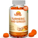 성인과 어린이를 위한 Turmeric Curcumin & Ginger Chewable Gummies. Vegan 친절하고, Kosher & Halal, 글루텐 무료, 비 GMO. 60 조사