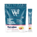 Voli Electrolytes Powder Packets | 습식 설탕 전해질 음료 믹스 포함 | Keto & Fasting Friendly, Natural Superfood & Minerals | Strawberry Lemonade, 15-Count