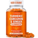 성인과 어린이를 위한 Turmeric Gummies | Max Strength Turmeric and Ginger Supplement | Vegan Organic Turmeric Curcumin Gummies | Ginger를 사용한 최고의 Curcumin 보충
