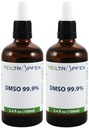 2X DMSO 99.9% Pharma 급료 성분 | 낮은 냄새 - 디메틸 황산화물 액체 | 2X 3.4 Oz - 2X 100 ml | 고순도 | 두 세트 | Heiltropfen®