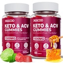 (2 팩) Keto ACV Gummies1500MG Keto Gummies Apple Cider Vinegar는 Pomegranate Beet 주스 분말 B12 Vegan 비 GMO 120 거미로 공식화했습니다