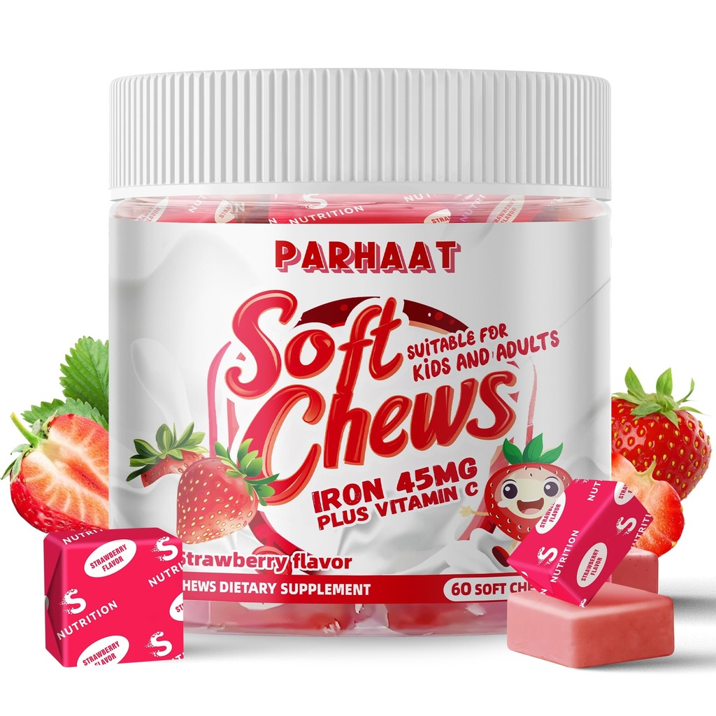 Iron Soft Chew Supplement with Vitamin C | 딸기 맛 | 글루텐 프리 | 여성용 아이용 아이용 아이용 아이용 아이용 아이용 아이용 아이용 아이용 아이용 아이용 아이용 아이용 아이용 아이용 아이용 아이용 아이용 아이용 아이용 아이용 아이용 아이용 아이용 아이용 아이용 아이용 아이티 | 60 셀 | 2개월 공급