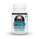 Source Naturals Ginkgo-24 - Ginkgo Biloba 추출물은 정신 건강* - 40 mg, 120 정제를 지원합니다
