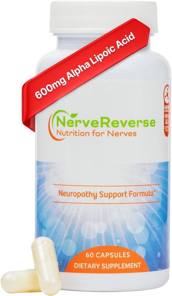 NerveReverse Neuropathy 지원 공식 캡슐 - 3 팩 (3 병) - 90 일 공급