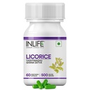 INLIFE Licorice 뿌리 추출물 (Yasthimadhu)는 >20% Glycyrrhizinic 산성 보충교재, 500 mg - 60 채식 캡슐에 표준화했습니다