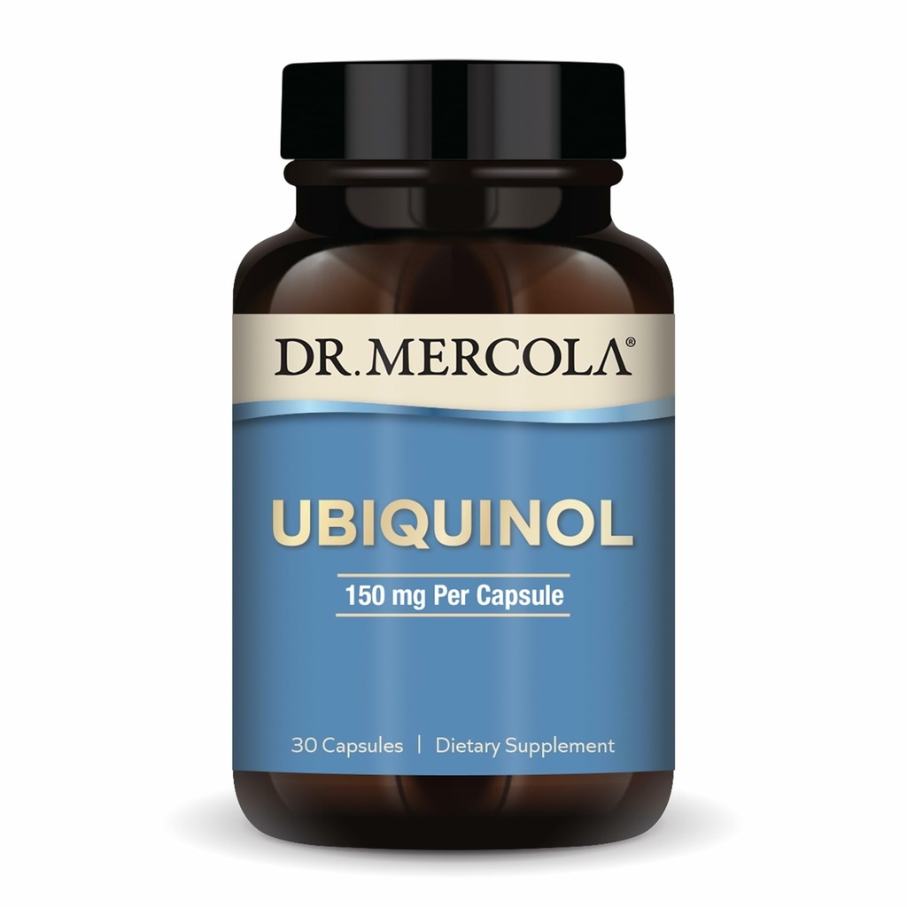 박사 Mercola Ubiquinol 150 mg, 30 서빙 (30 캡슐), 다이어트 보충, 에너지 생산 지원, 비 GMO