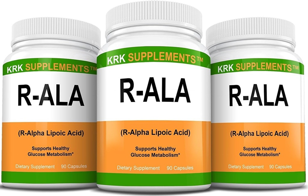 3 병 R-ALA R-Alpha Lipoic 산 200mg 270 총 캡슐
