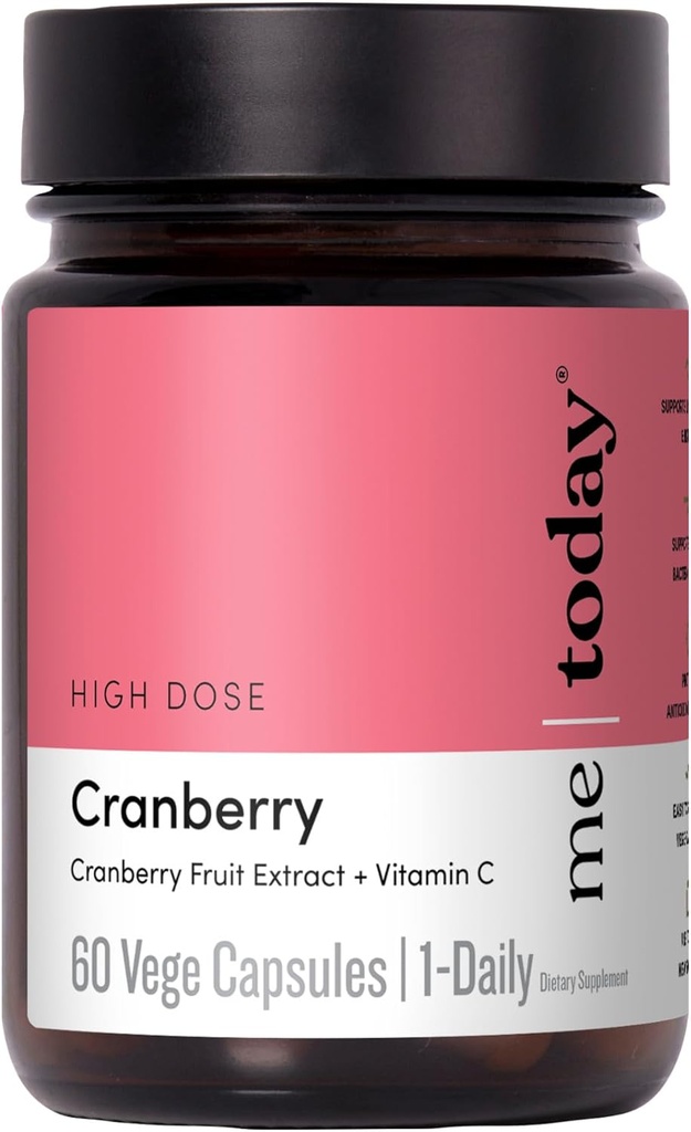 오늘 Cranberry 30,000mg 비타민 C - Urinary Tract Health Support, Immune Boost, Vegan Supplement- 여성과 남성을위한 높은 Potency Cranberry 알약, 60 서빙