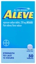 체, 통증 Reliever/Fever 흡진기 220 mg 정제, 50 조사