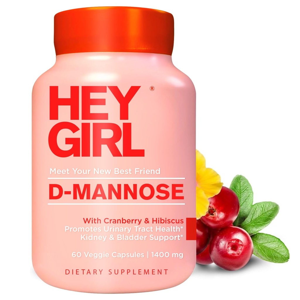 D Mannose 캡슐 - 빠른 행동 UTI 보충 - Cleanse & Flush Impurities - 자연 D-Mannose 분말, Cranberry, Hibiscus & Dandelion과 함께 - 여성용 크랜베리 대체, 60 캡슐