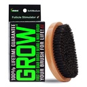 GROW Boar Bristle Beard Brush & 360 Wave Brush for Men – Beard and Mustache Growth Brush – 남성용 Beard Brush & Follicle Stimulator – Exfoliate, Detangle & Boost Circulation – 미국 제작