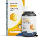Phosphatidylserine 120mg Omega 3 DHA 60 Softgels with Huperzine A for the Elderly Kids Brain Health and Cognitive Support Supplements - DHA와 함께 뇌 기능 인스파티딜 세린 개선