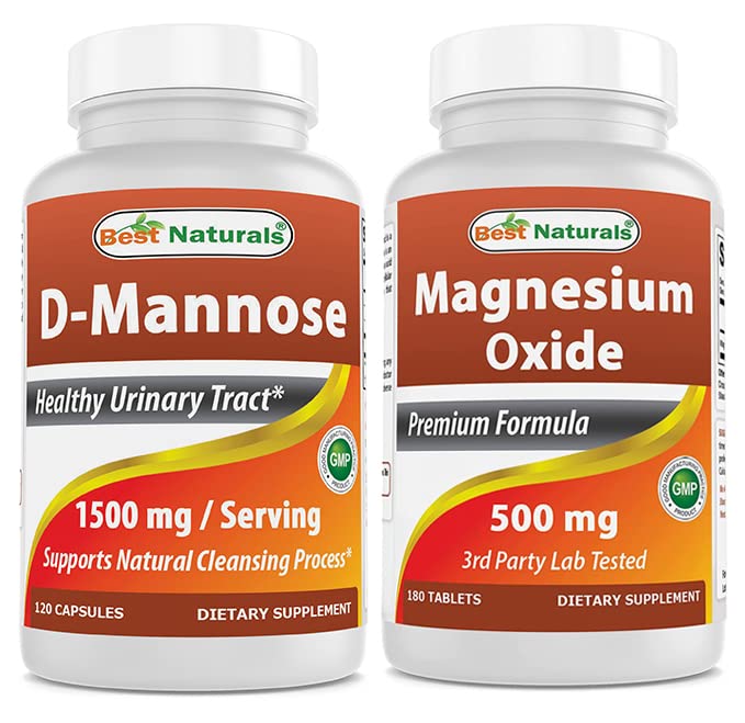 제일 자연적인 D-Mannose 1500 mg & 마그네슘 산화물 500 mg