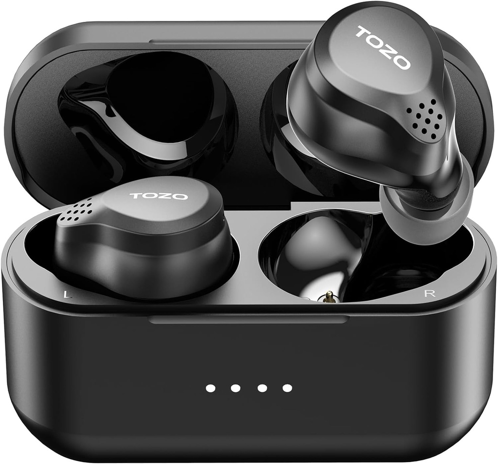 TOZO 새로운 NC7 모든 기능 잡종 활동적인 소음 취소 무선 Earbuds, Bluetooth 5.3 Ultra Long 72H Playtime, in-Ear Detection, App Customization, Immersive 사운드 딥베이스 헤드셋과 헤드폰