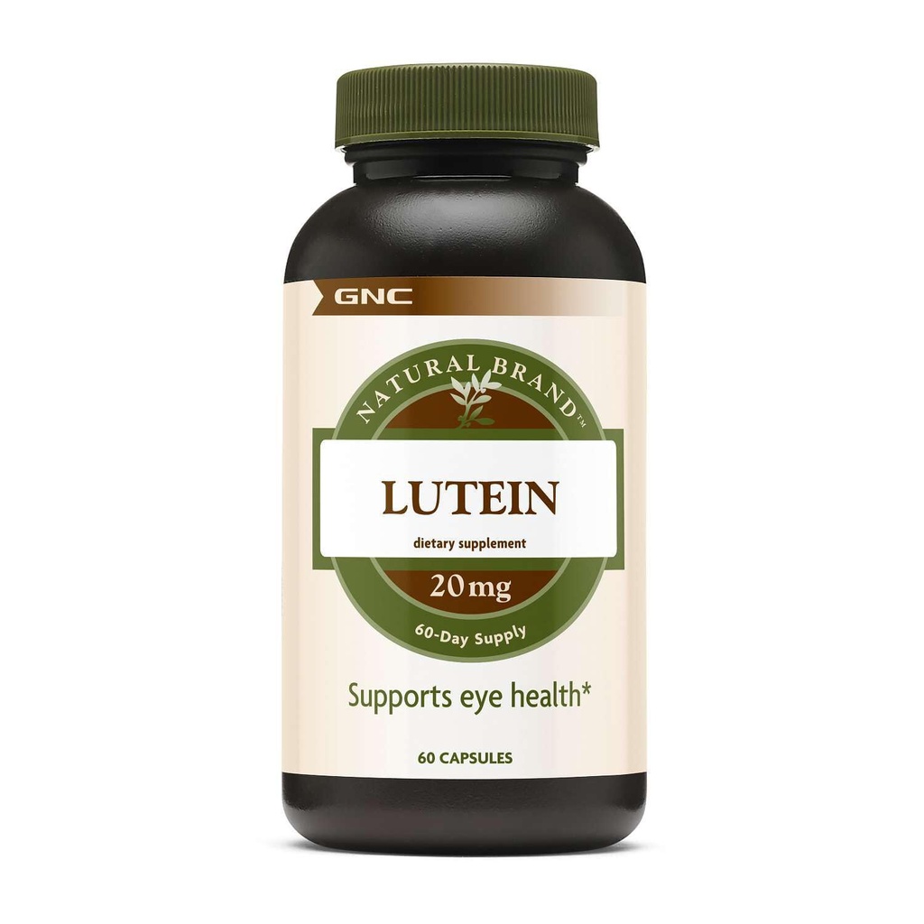 GNC 자연적인 상표 Lutein 20mg의 지원 눈 건강, 60의 캡슐