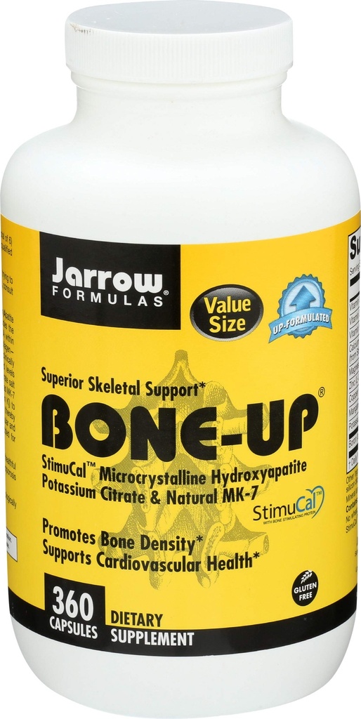 뼈 조밀도를 위한 Jarrow 공식 BoneUp - 비타민 D3와 K2의 칼슘 지원, 360의 캡슐은, 60 까지 일 공급을 자극합니다