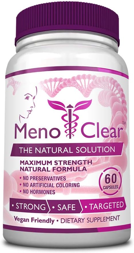 소비자 건강 MenoClear 밤 - 30 캡슐 - Menopause 케어 - Decrease 핫 플래시, 무드 스윙 및 Irritability - Melatonin, Valerian, Hesperidin - 미국에서 만든
